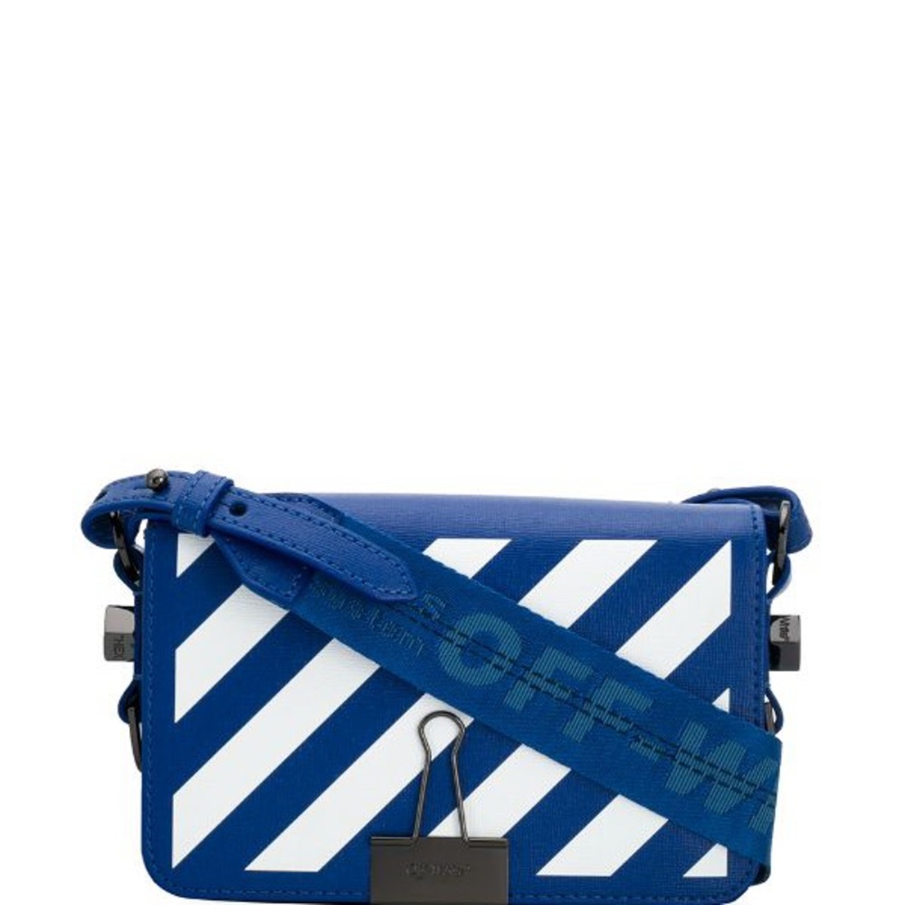 Off-White Diagonal Stripe Crossbody Bag
